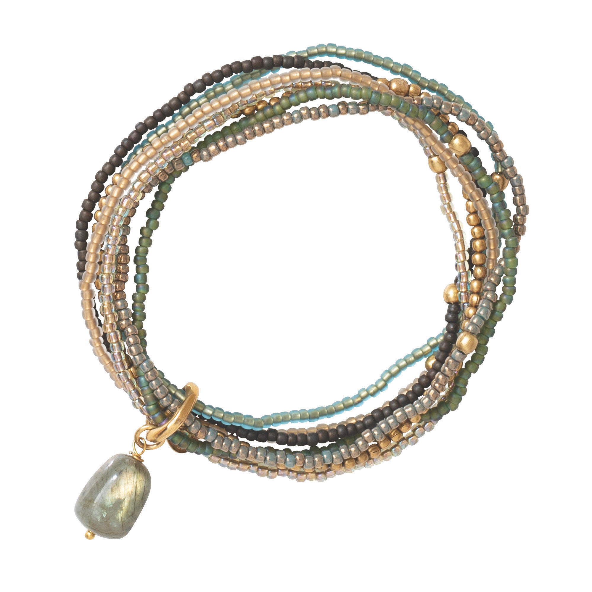 A Beautiful Story - Nirmala Labradorite Gold Bracelet